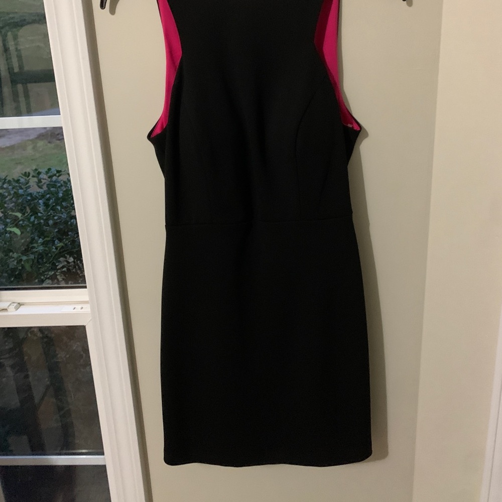 Sexy Black and Hot Pink Dress
